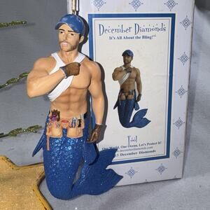 December Diamonds 2013 Tool Handyman Merman Ornament RARE RETIRED #55-90793 Box